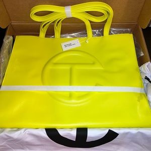TELFAR Large Shopping Bag - Highlighter Yellow 💛